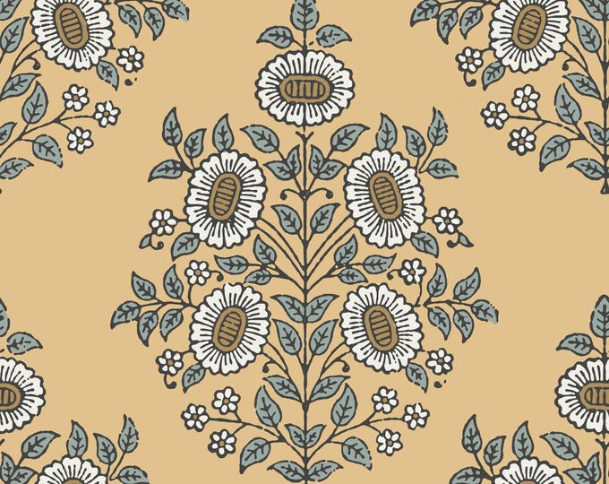 ENGLISH COTTAGE Collection * 11-102 * ANNELIESE * 24x24 repeat * Country * Farmhouse * Cottage * Antique * Artsy * Sketch * Rustic *