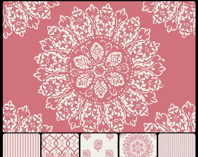 BOMBAY COLLECTION * 08-113 * OULGARETI Mandala in 9 Color Ways * 24x24 repeat