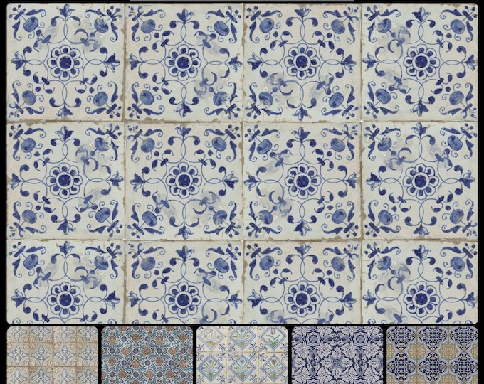 ANCIENT TILES * 13-106 * AMSTERDAM Inspired by Ancient Tile fragments