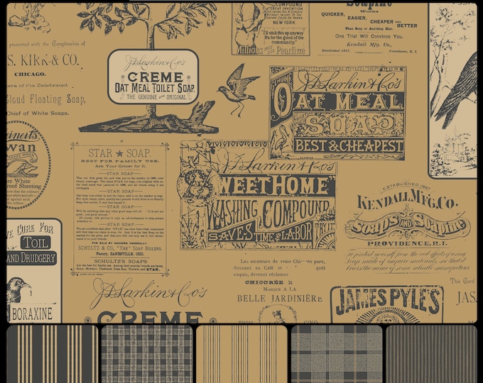 FARMHOUSE COLLECTION * 05-117 * LAUNDRY Daze in any color combo * 24x24 repeat