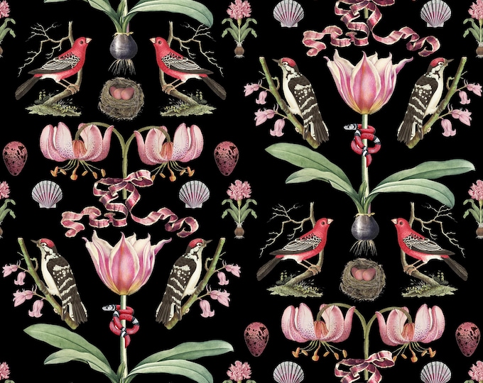 ABUNDANCE COLLECTION WALLPAPER * Pinks * 12x12 or 24x24 repeat style *