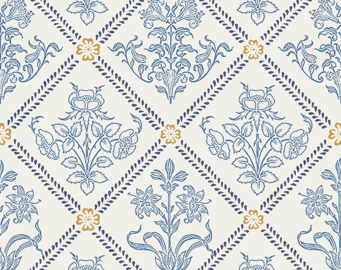 ENGLISH COTTAGE Collection * 11-114 * CECILY * 24x24 repeat * Country * Farmhouse * Cottage * Antique * Artsy * Sketch * Rustic *