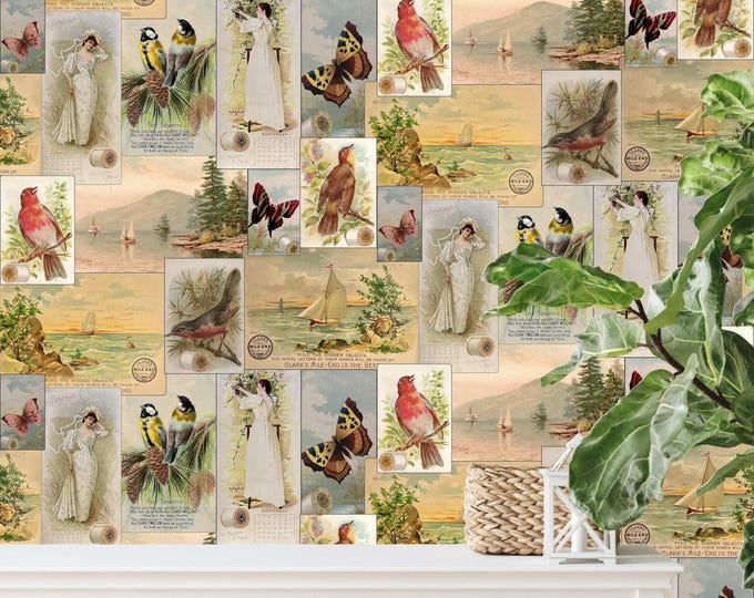 FARMHOUSE COLLECTION * SEWING Daze Nature Labels * 24x24 repeat