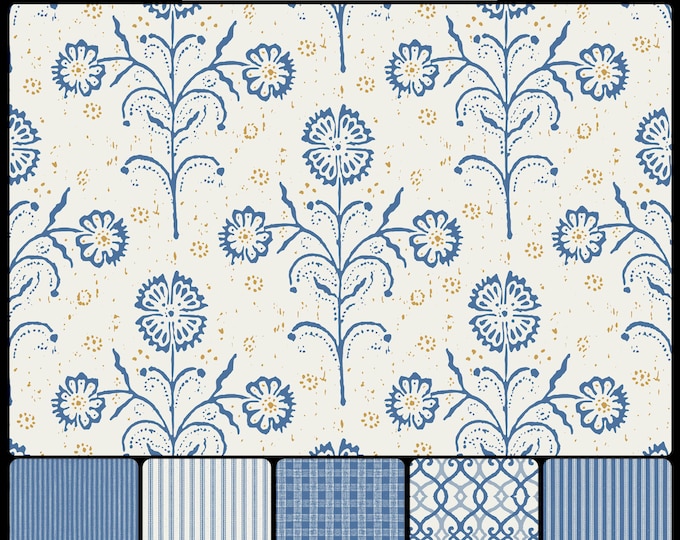 BOMBAY CoLLECTION * 08-139 * REWA FLOWER * 24x24 repeat * Available in hundreds of colors