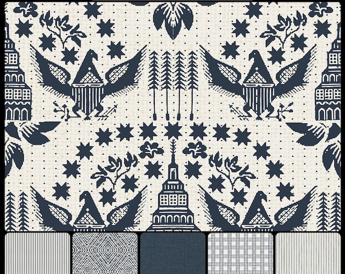 AMERICAN COVERLET COLLECTION * 02-104 * Downing Coverlet Pattern * Design Inspired by Antique Coverlet from Emily Downing, Circa 1822