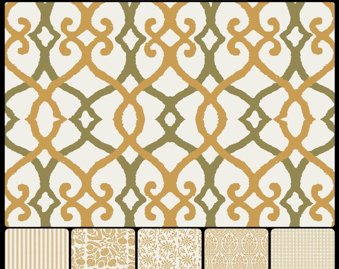 BOMBAY COLLECTION * 08-125 *  TRELLIS in 9 color ways * 24x24 repeat