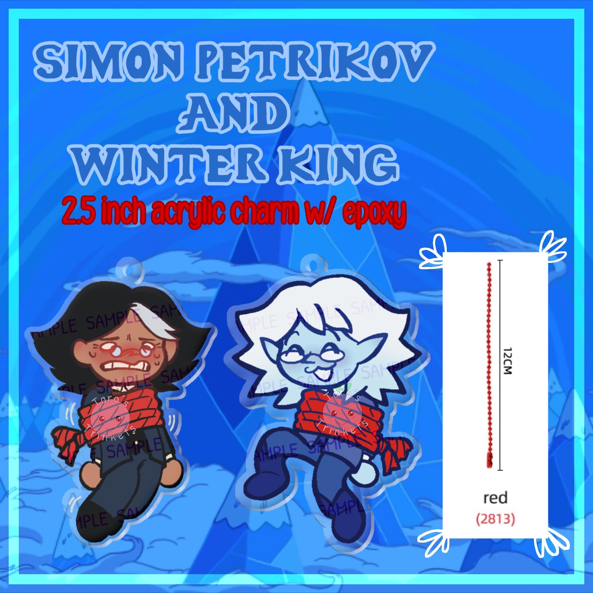 Simon Keychain Simon Petrikov and Winter King Keychain/phone Charm - 2.5