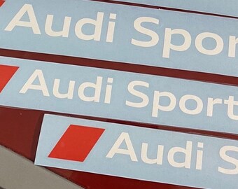 2x Sticker Adesivo Audi Sport logo, in tutti i colori e misure  - All colours and dimensions available! Contact us for any information.