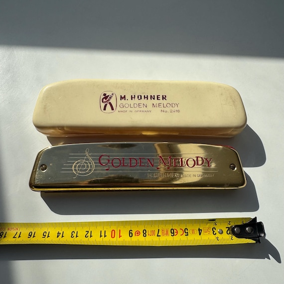 Vintage M. Horner Golden Melody Harmonica - Key of C, No. 2418