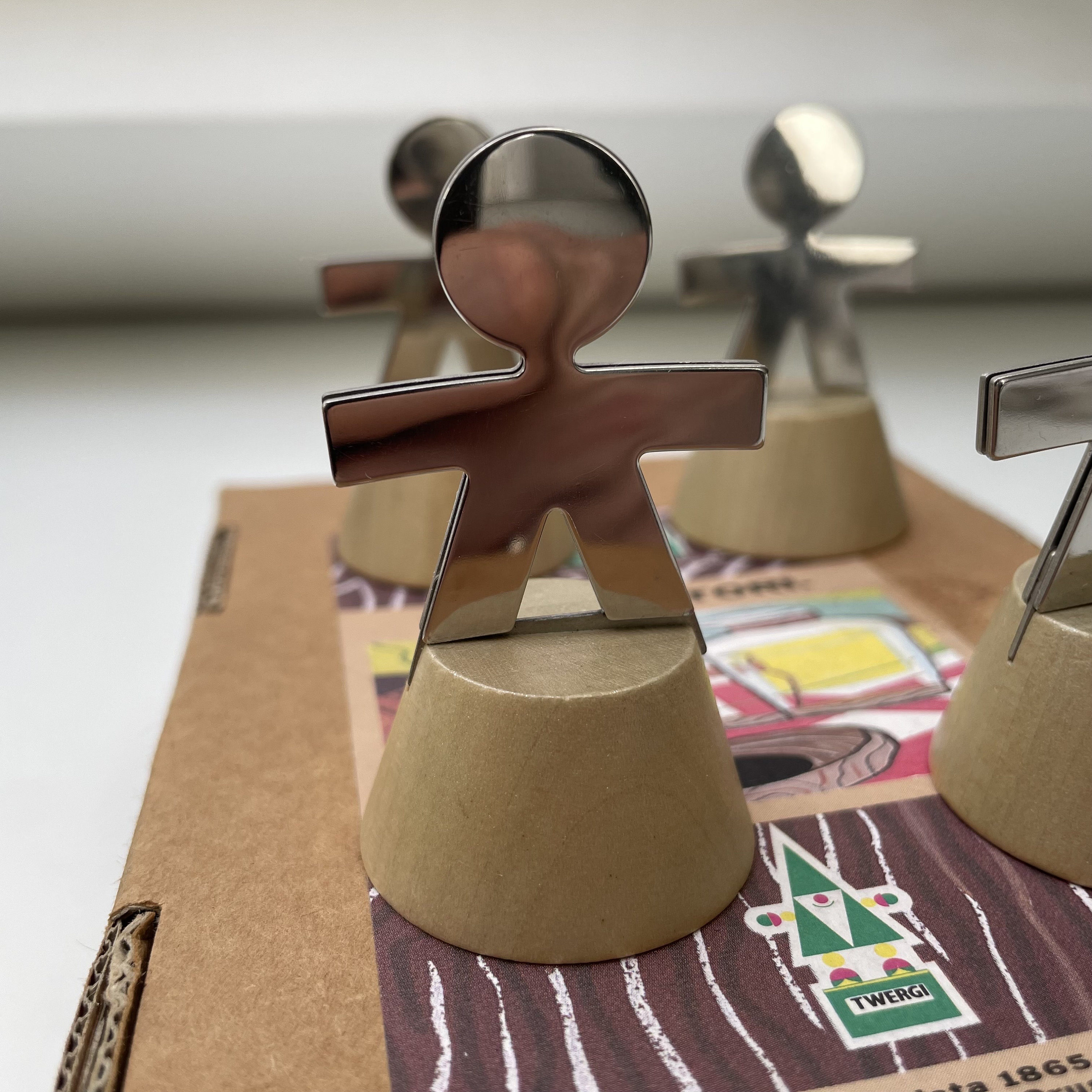 Alessi Twergi Table Card Holders Set of With Box Australia