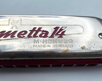 Vintage Hohner Chrometta 14 Harmonica - Made in Germany - Etsy