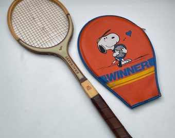 Raquette de tennis vintage en bois Wilson Speed Flex fibre