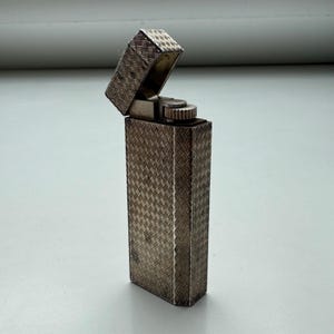 Vintage Cartier Versilbertes Feuerzeug – 50 Micron Beschichtung – Sammlerfeuerzeug – Französisches Luxusraucherzubehör