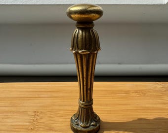 Vintage messing lakzegelstempel | Met monogram 'A.P.' | Antiek letterzegel