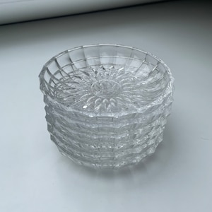 Set of 6 Glass Dessert Bowls