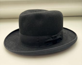 Vintage Scala Black Wool Round Elegant Hat One Size - Etsy display picture 3