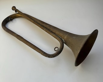Ancien Clairon Militaire J.T.L (Thibouville-Lamy) Paris + Embouchure Couesnon - Instruments de musique