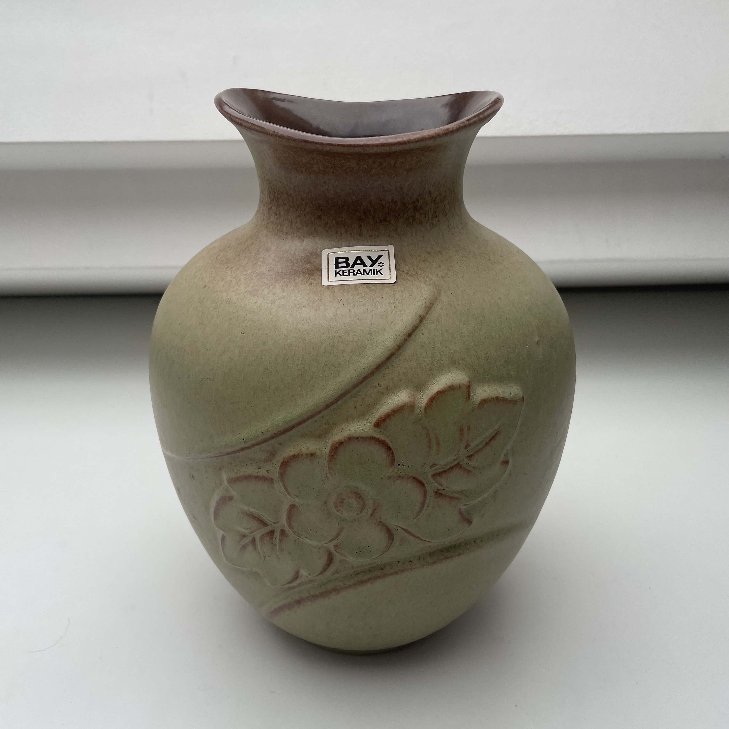 Bay Keramik 陶器の花瓶 - ヴィンテージ西ドイツのエレガンス - Etsy 日本