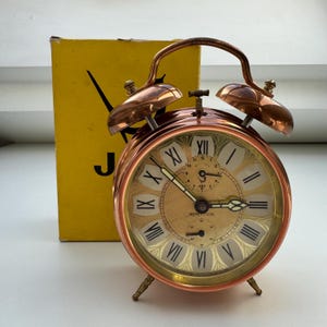 Vintage Jaz Repetition Alarm Clock – 1970s-80s Mint condition with box
