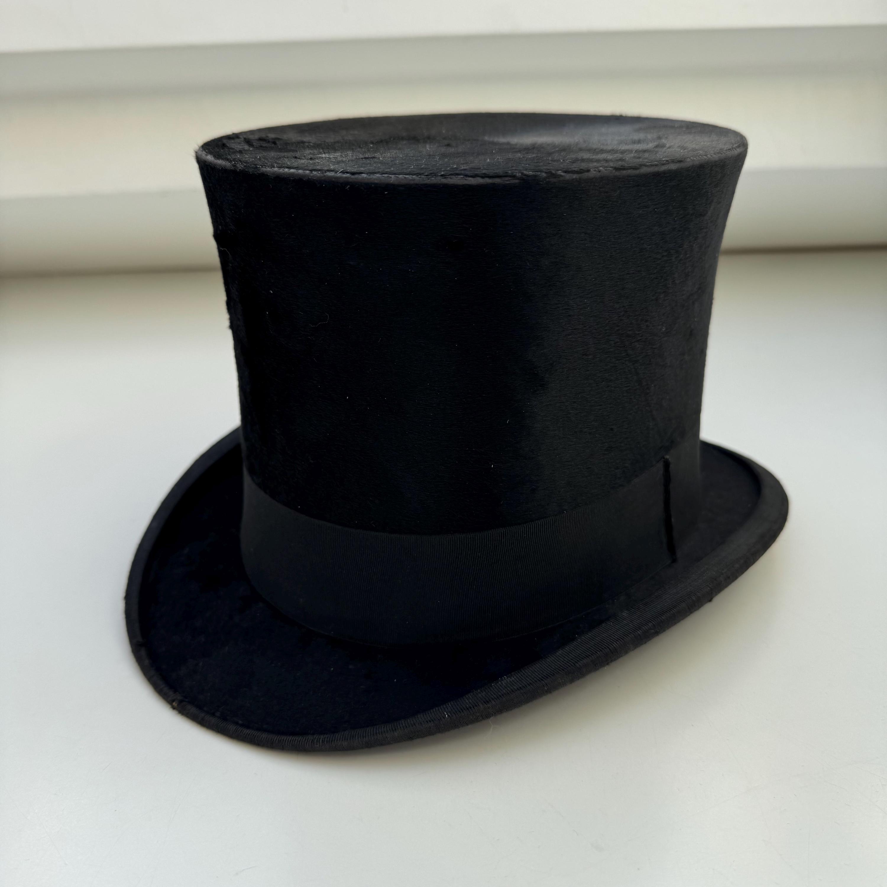 Vintage Black Top Hat By A Digue Lun ville France Etsy Vintage Black Top Hat By A Digue Lun ville France Etsy