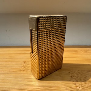 Vintage S.T. Dupont Golden-Plated Lighter | Paris France