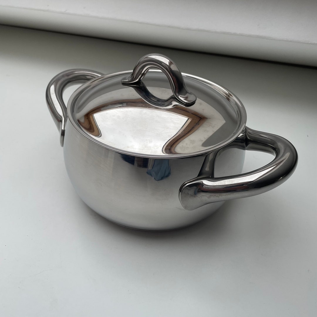 Small Two Handle Cooking Pot Alessi Mami Stafano Giovannoni Etsy