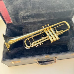 Vintage Blessing ML-1 Bb Trumpet – Brass Piston Valve Trumpet with Case, USA Made