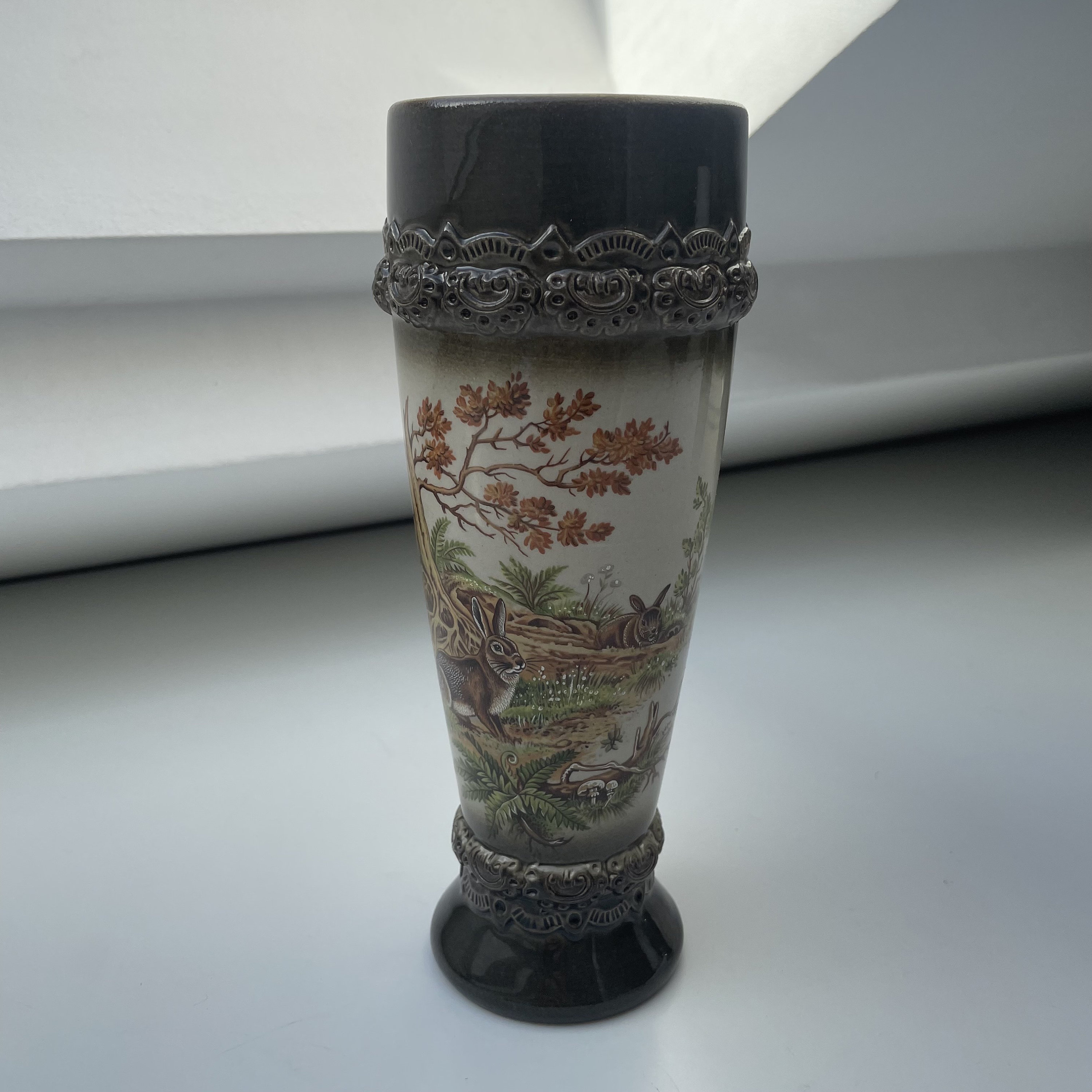 アンティーク花瓶　オーストリア　カケあり Austria pottery - Etsy 日本