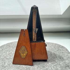 Vintage Maelzel Paquet Wooden Metronome – French Wind-Up Metronome, Fully Working