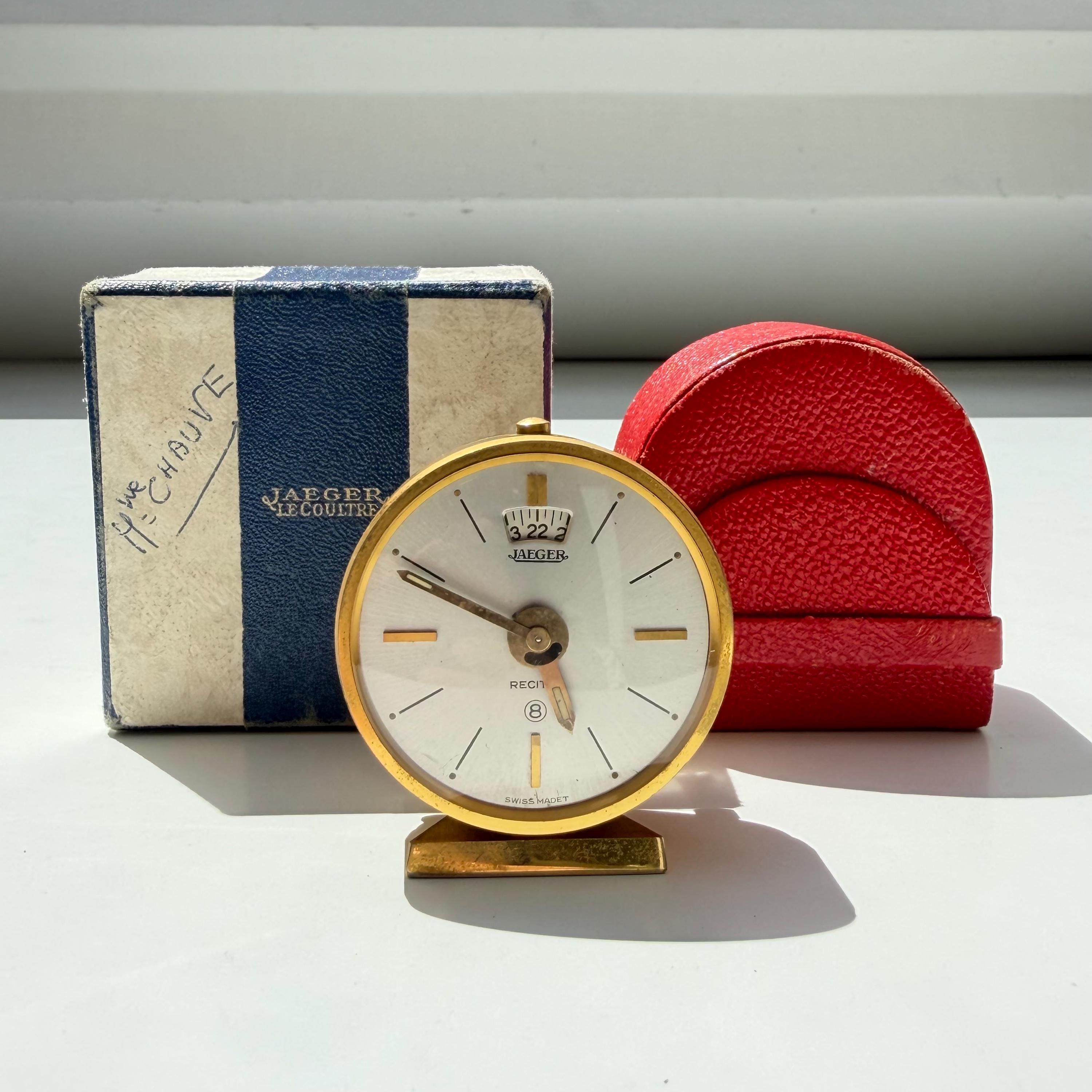 Vintage Jaeger-lecoultre Recital Travel Alarm Clock - 8-day