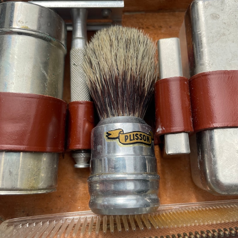 Plisson Razors Vintage Toiletry Kit With Original Case - Plisson - Etsy