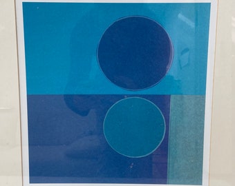 Vintage 90s Ikea Picture - Impressionist Artwork 'midnight Moon