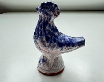 ビンテージ ペックヴィルヒェン鳥笛: ルクセンブルク セラミック