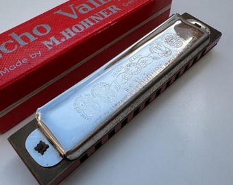 Vintage Hohner Echo Vamper Bell Metal Reed Harmonica - Key of G - Etsy