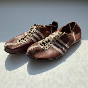 Vintage 1949-1950 Adidas Leather Track Running Shoes - Etsy