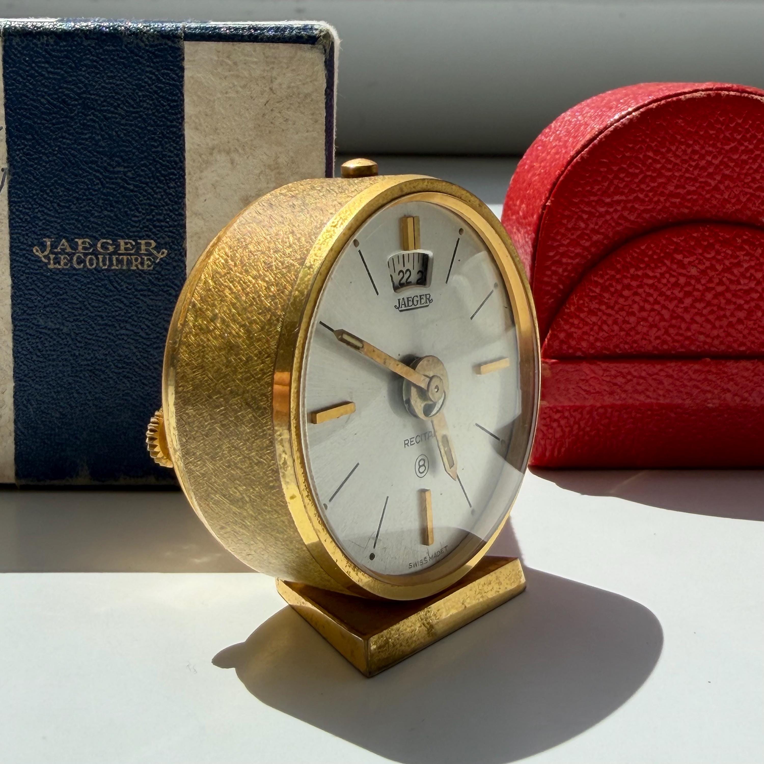 Vintage Jaeger-lecoultre Recital Travel Alarm Clock - 8-day