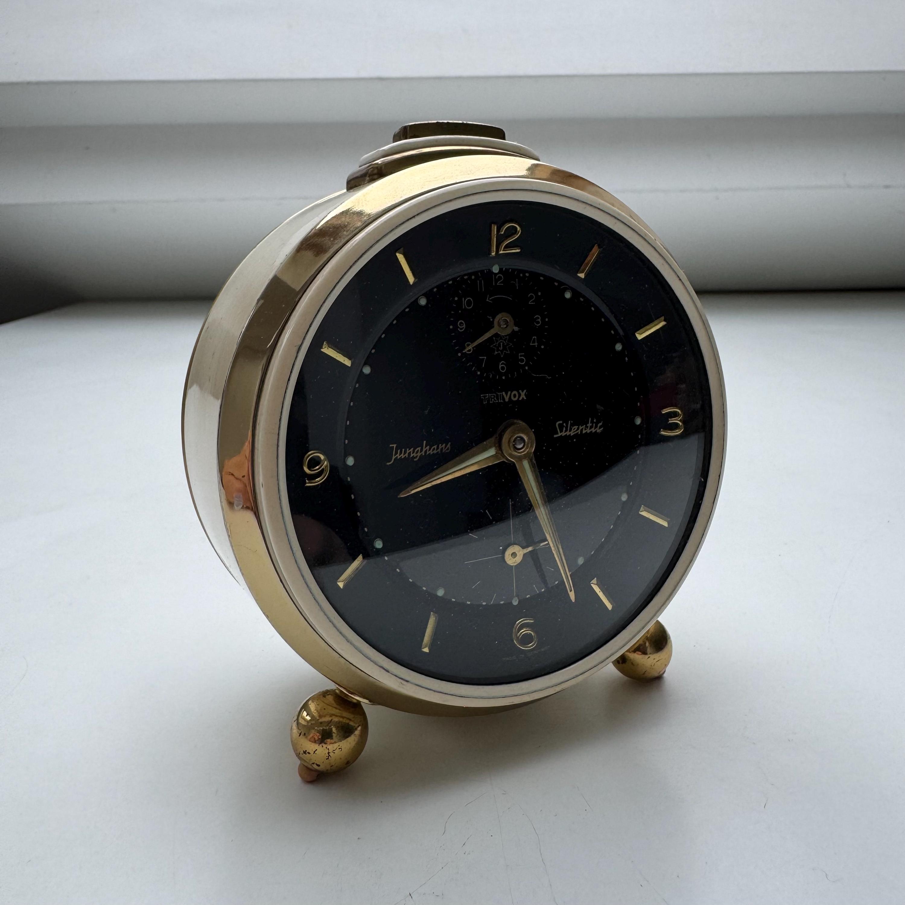 Vintage Junghans Trivox Silentic Alarm Clock 1960s Germany - Etsy