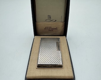 Vintage Silver-Plated S.T. Dupont Lighter – Paris