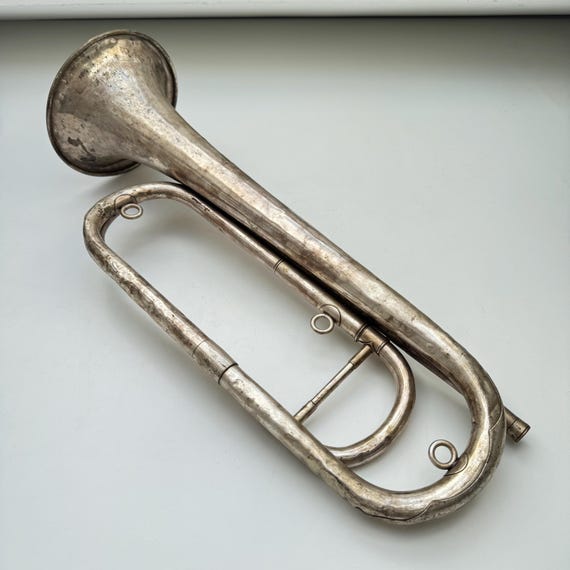 Clairon Militaire C6 Trompette Cavalerie Couesnon Avec Embouchure Ancien