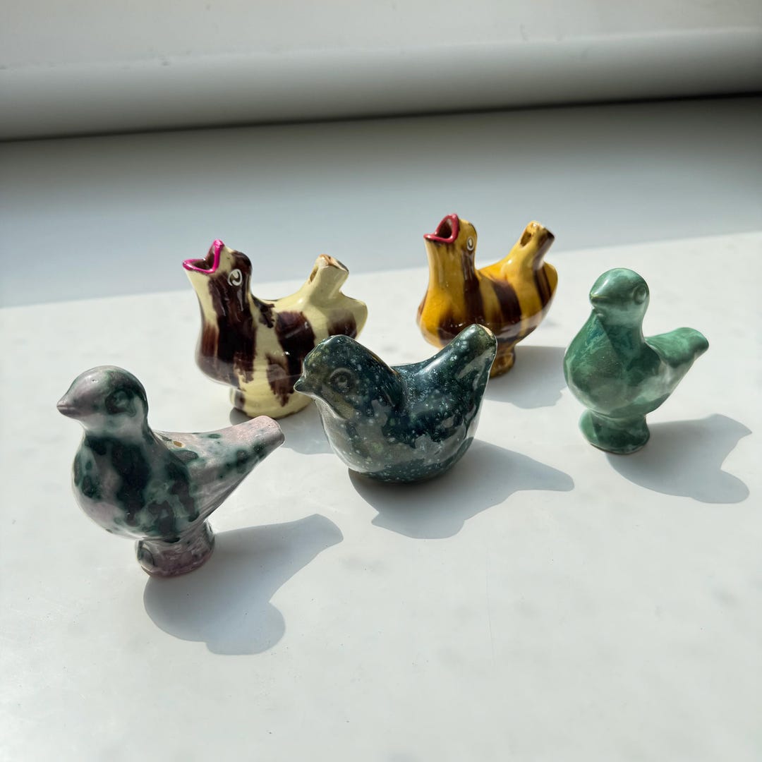 ヴィンテージセラミックペックヴィルヒェン鳥笛 – ルクセンブルク製