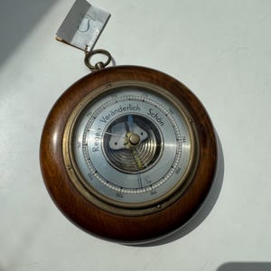 Vintage Lufft Round Barometer – Made in Germany, 1980s – Excellent Condition