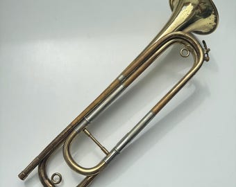 【希少】TANABE刻印 タナベ製 軍用 鼓笛隊ラッパ（トランペット）【当時物】 il_340x270.7102160263_nksm.jpg