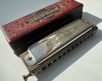 Vintage Hohner Echo Vamper Bell Metal Reed Harmonica - Key of G - Etsy