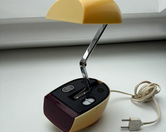 Vintage 1970s Zeitlicht Folding Desk Lamp With Clock – Retro
