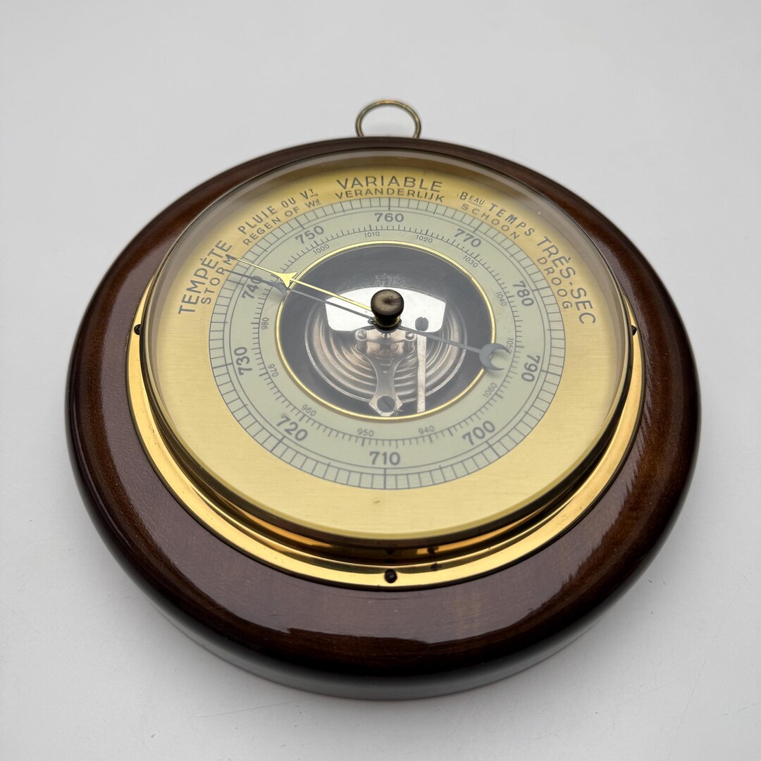 Vintage Lufft Round Barometer - 1980s German Weather Instrument - Etsy