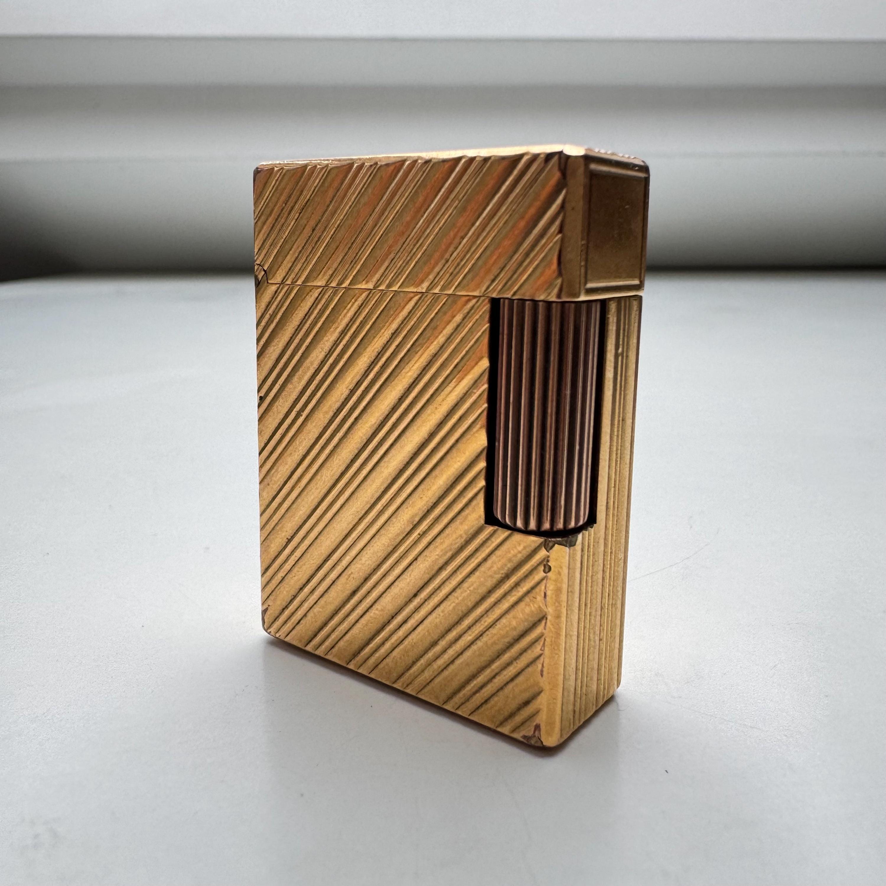ヴィンテージ S.T. デュポン ライン1 ゴールドメッキライター 