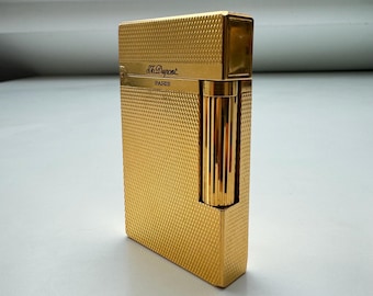 S.T.デュポン 金メッキ 20 ミクロン ライター、アンティーク S.T.デュポン 金メッキ 20 ミクロン ライター、アンティーク