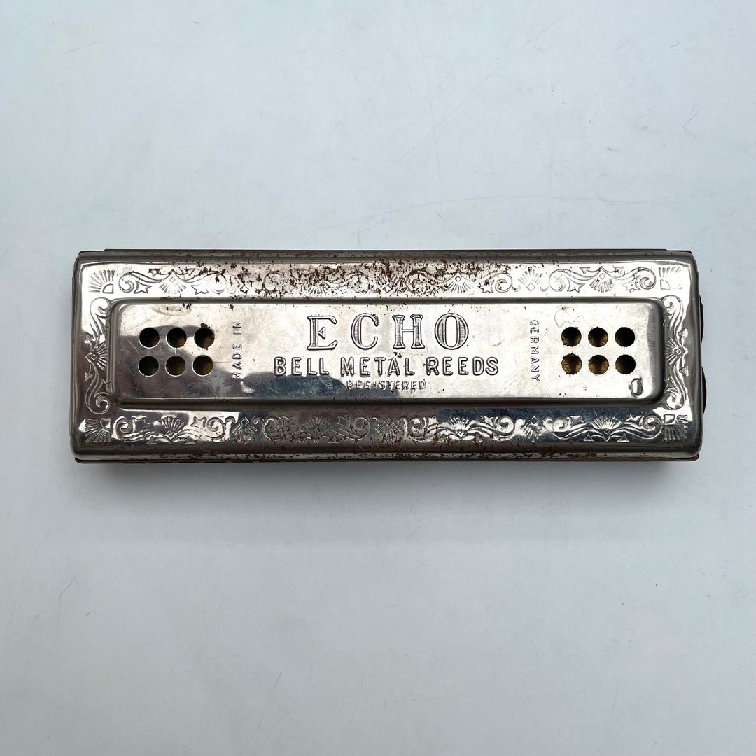 Vintage Hohner Echo Bell Metal Reed Harmonica - 1930 - Etsy