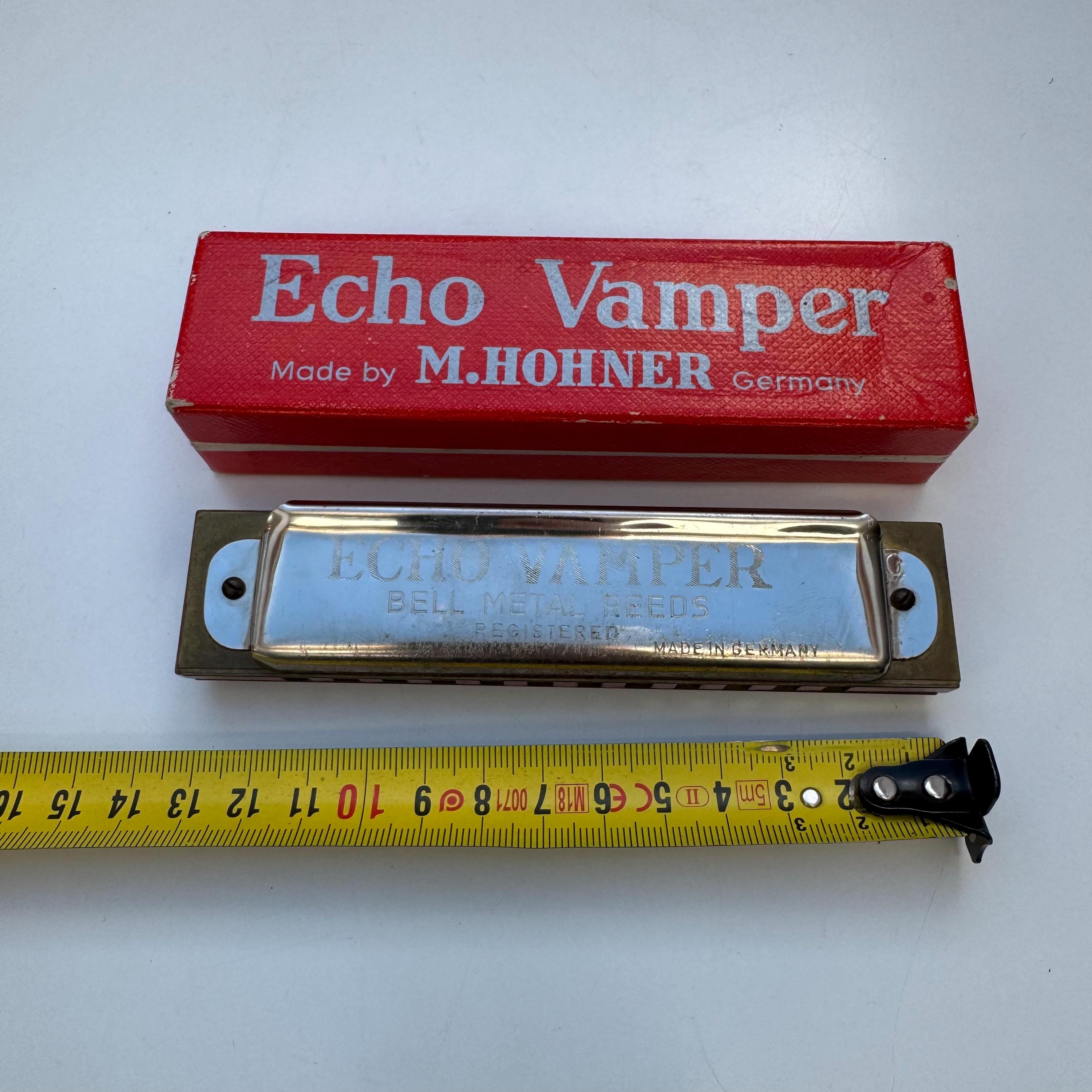 ビンテージ M.HOHNER ホーナー Echo Vamperハーモニカ Vintage Hohner Echo Vamper Bell Metal Reed Harmonica - Key of G - Etsy