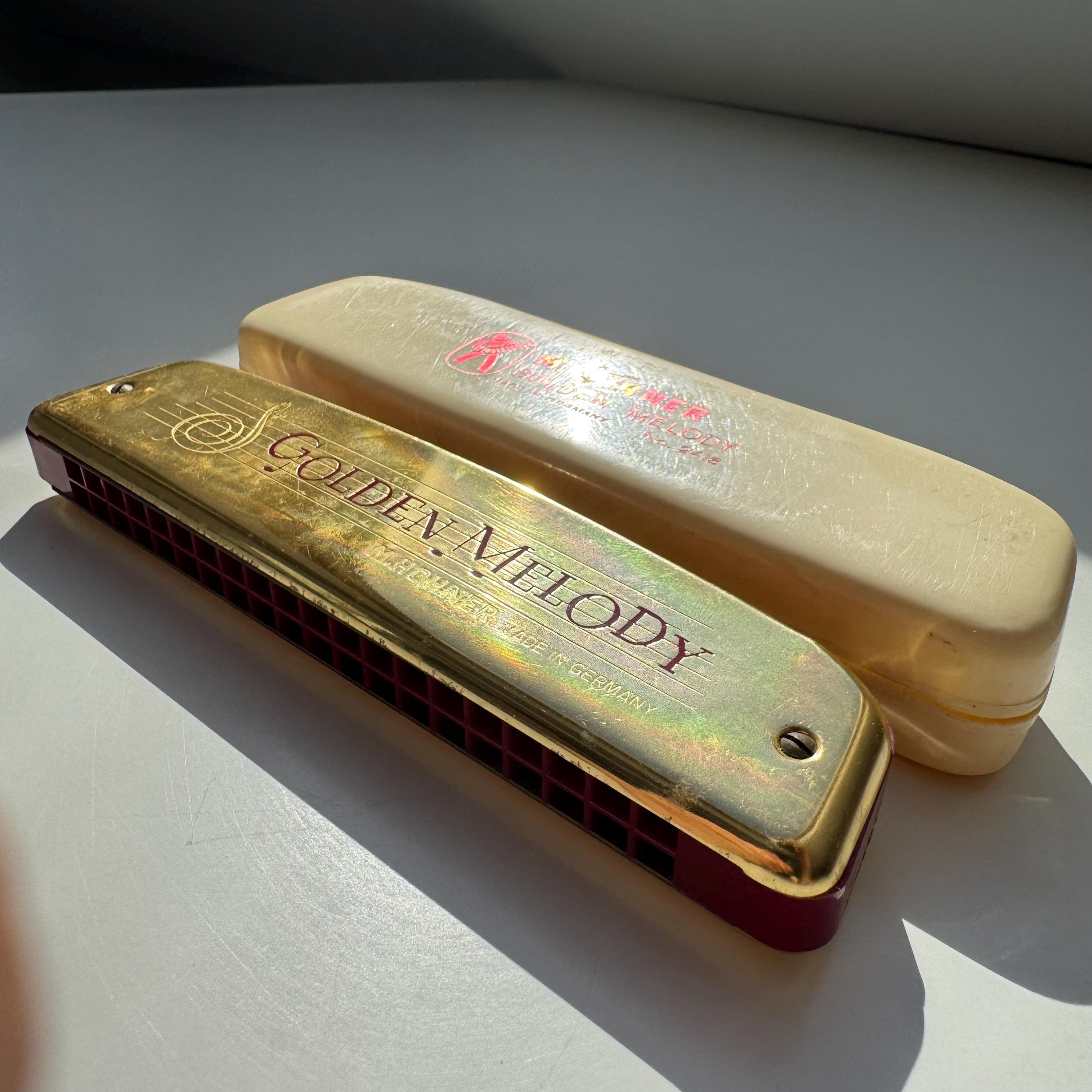 Vintage M. Horner Golden Melody Harmonica - Key of C, No. 2418